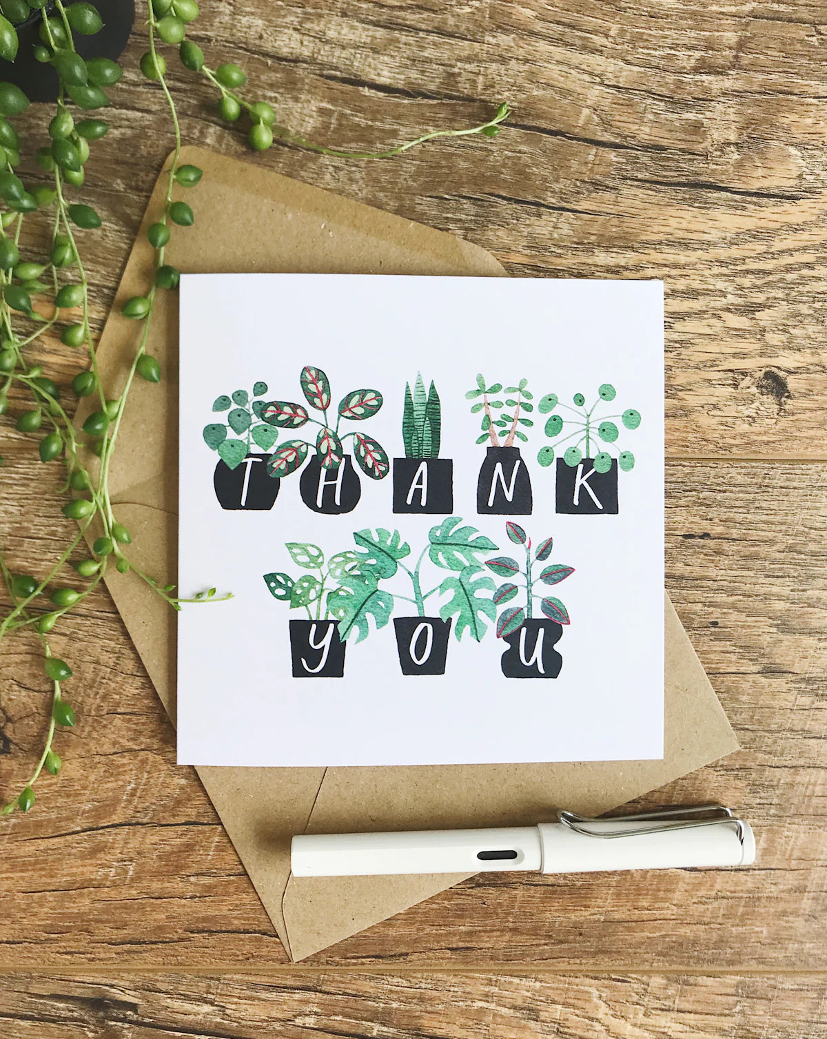 Potted Plants Thank You Card