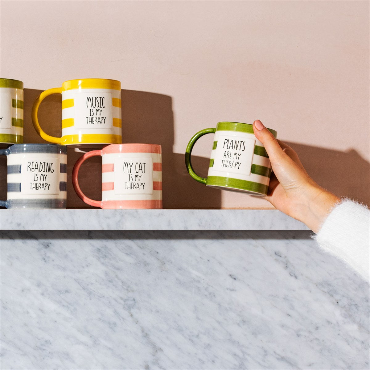 'Plants Are My Therapy' Mug