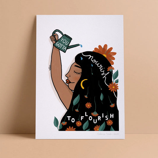 Nourish To Flourish Print