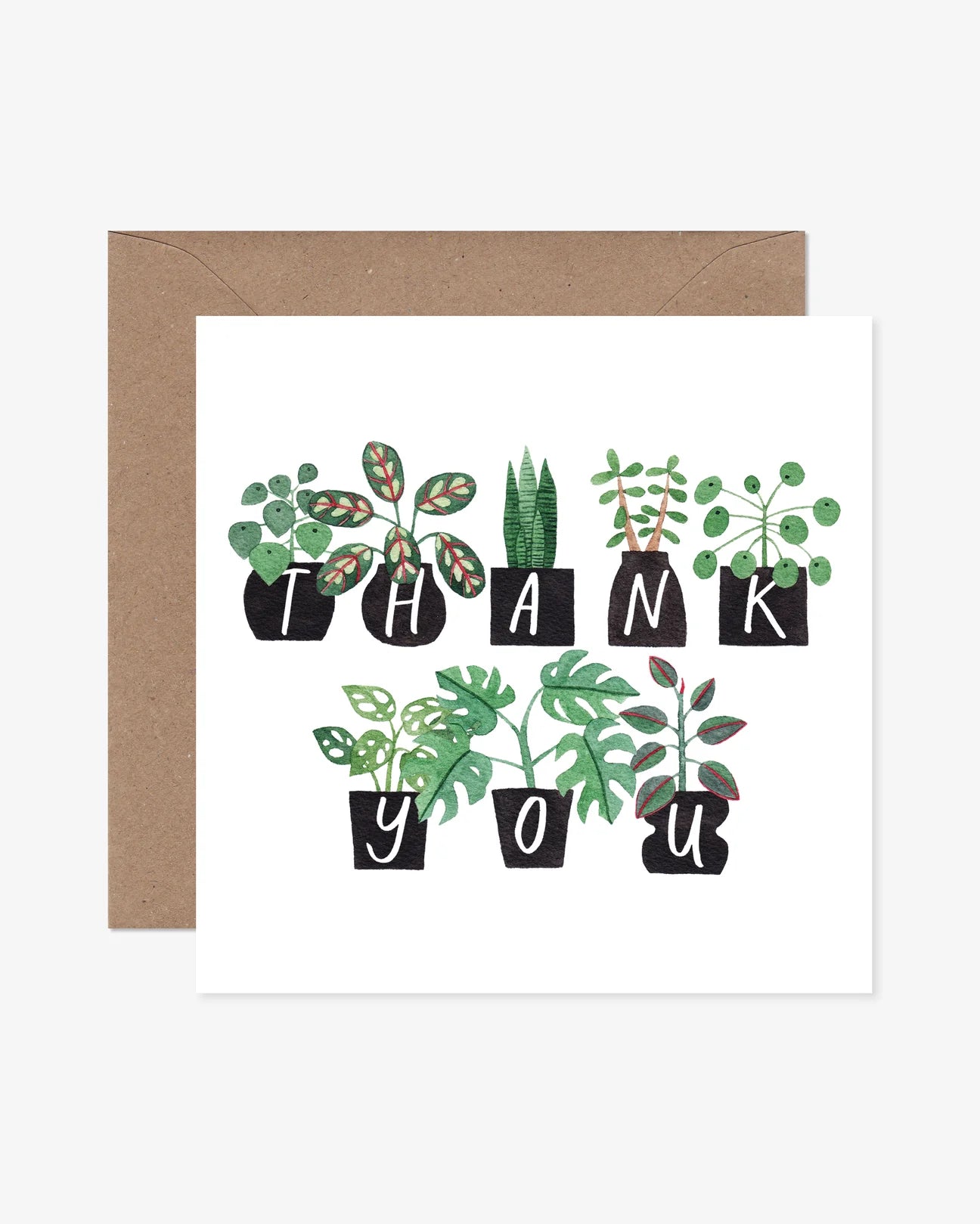 Potted Plants Thank You Card