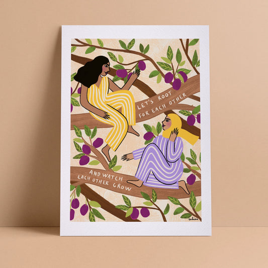 Let's Root For Each Other Print