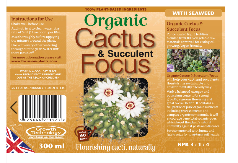 Organic Cactus and Succulent Focus