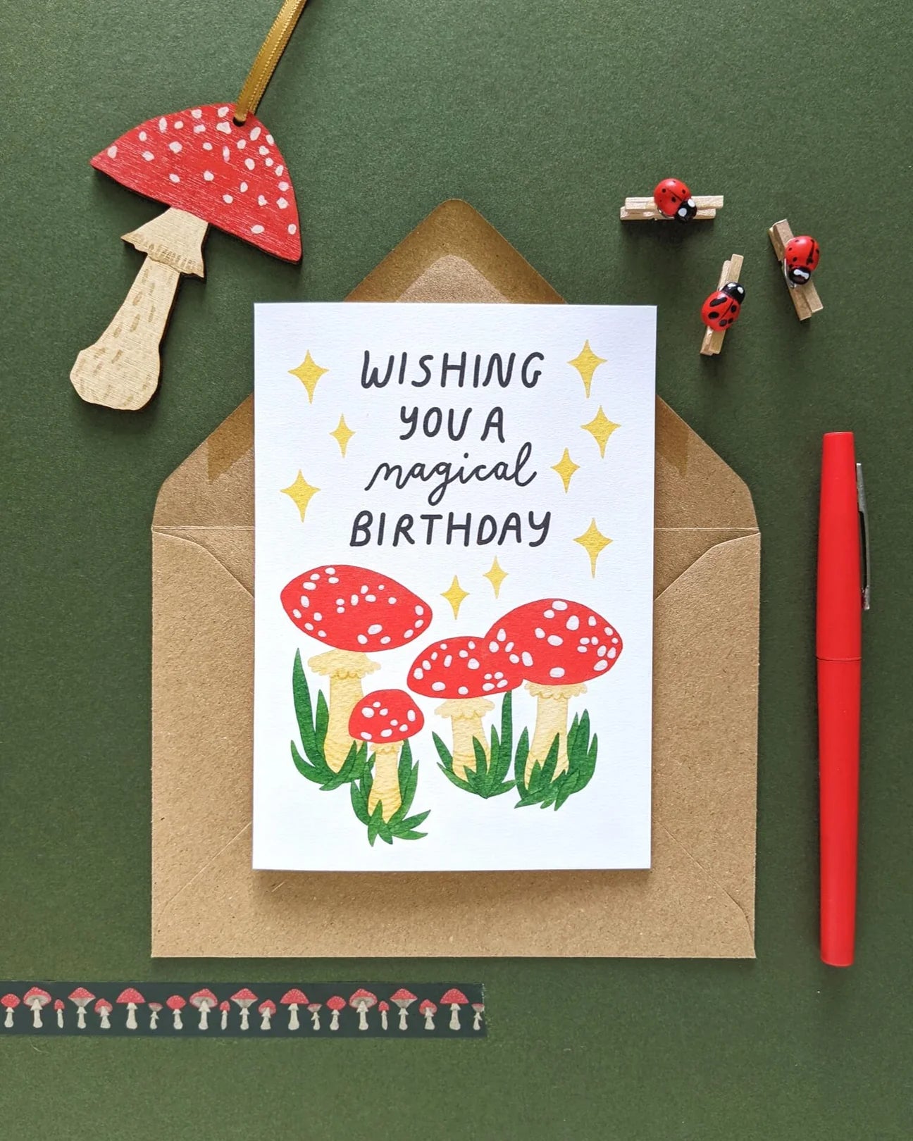 Magical Birthday Toadstool Card
