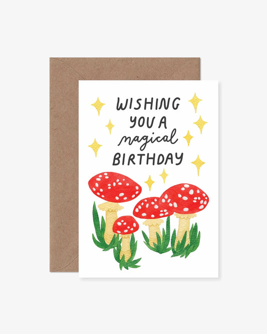 Magical Birthday Toadstool Card
