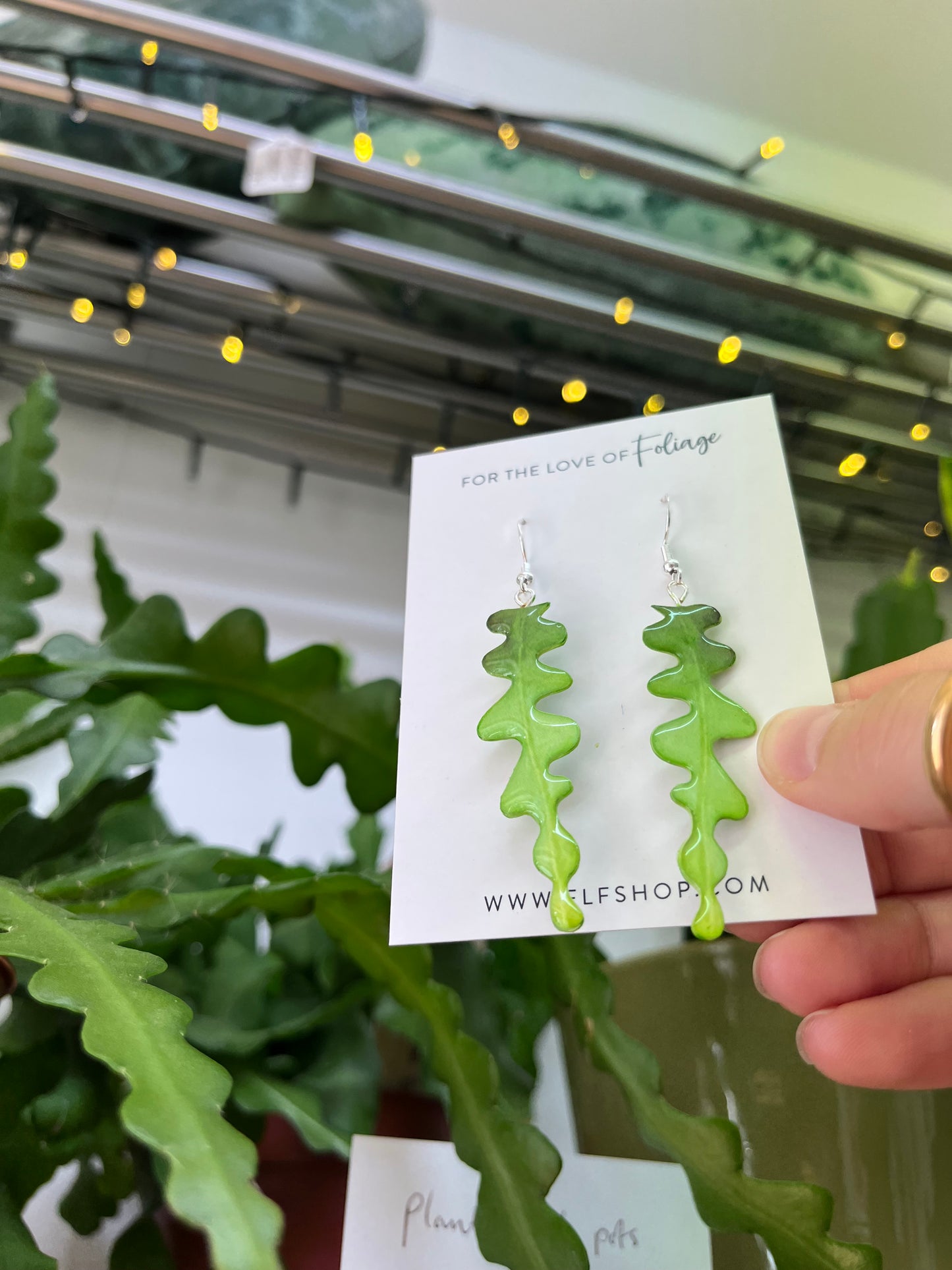 Fishbone Cactus Earrings