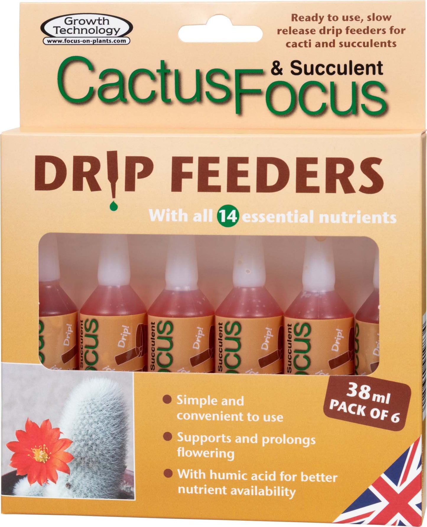 Cactus and Succulent Drip Feeders (Pack of 6)