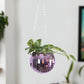 Disco Ball Hanging Planters