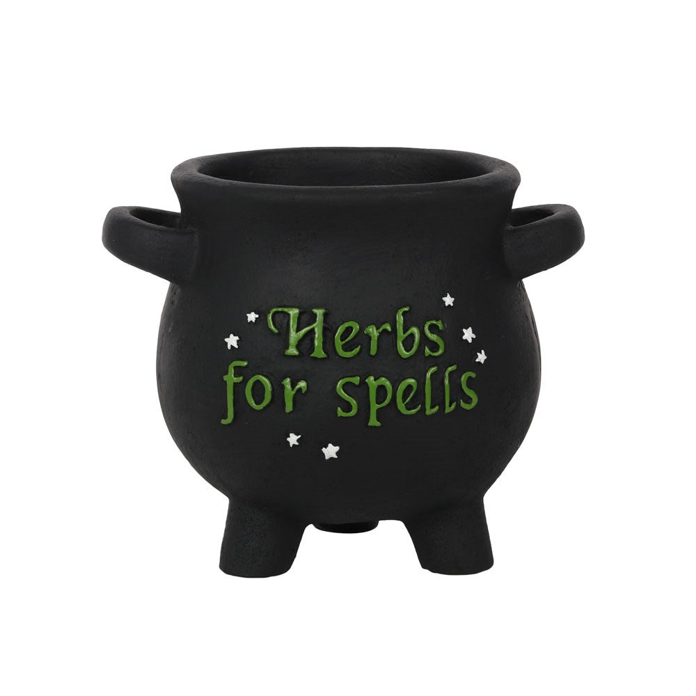 'Herbs For Spells' Cauldron Plant Pot