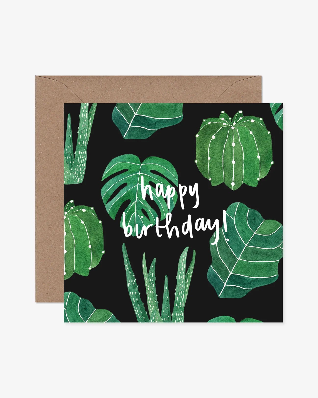 Houseplant Happy Birthday Card