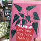 'I Love You More Than Plants' - Gift Box