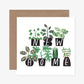 Potted Plants New Home Card