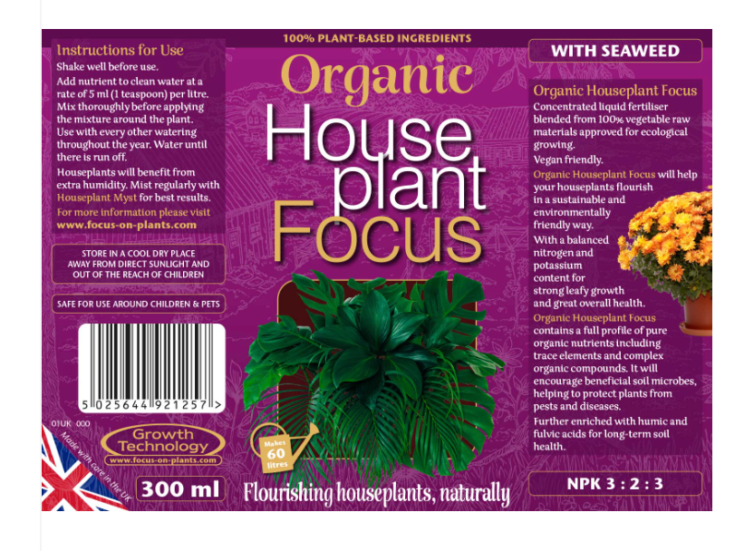 Organic Houseplant Focus
