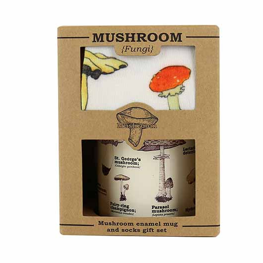 Mushroom Mug and Socks Set