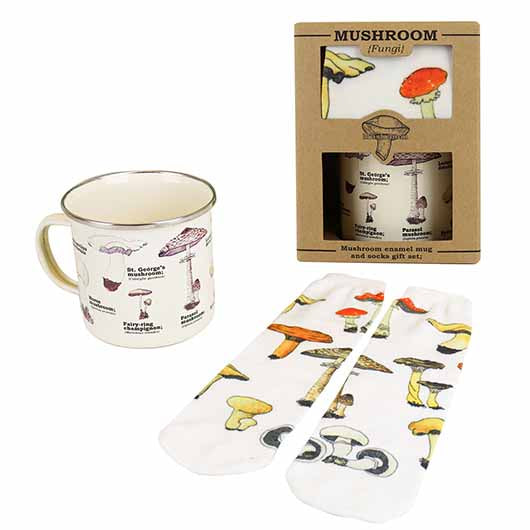 Mushroom Mug and Socks Set